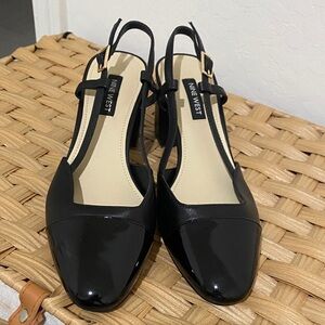 Nine West Black Patent Heels